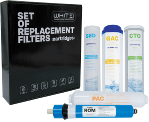 279 kit WHITE replacement filters and membrane Set zamenskih filtera za RO - White